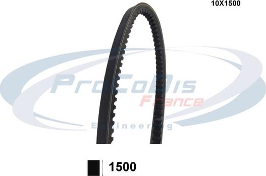 Procodis France 10X1500 - Drive belt, V-Belt car-mod.net