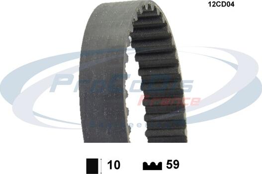 Procodis France 12CD04 - Timing Belt car-mod.net
