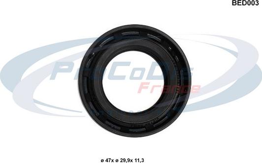 Procodis France BED003 - Shaft Seal, differential car-mod.net