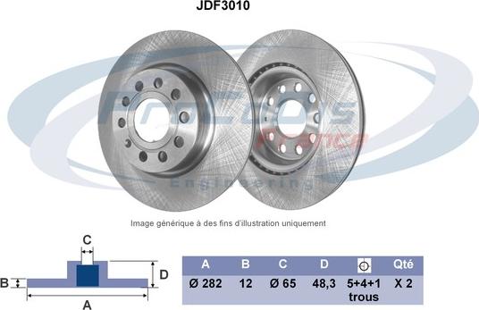 Procodis France JDF3010 - Brake Disc car-mod.net