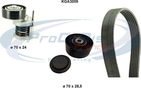 Procodis France KGA3009 - V-Ribbed Belt Set car-mod.net