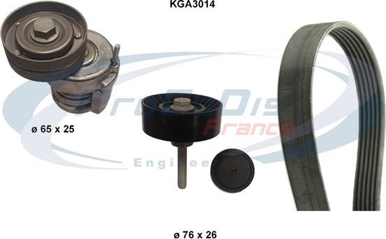 Procodis France KGA3014 - V-Ribbed Belt Set car-mod.net