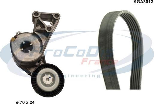 Procodis France KGA3012 - V-Ribbed Belt Set car-mod.net