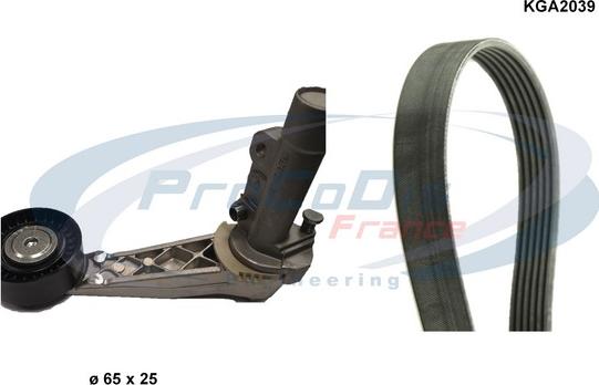 Procodis France KGA2039 - V-Ribbed Belt Set car-mod.net