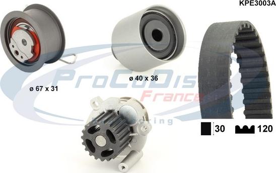 Procodis France KPE3003A - Water Pump & Timing Belt Set car-mod.net