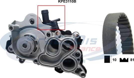 Procodis France KPE3110B - Water Pump & Timing Belt Set car-mod.net