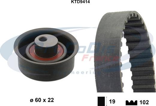 Procodis France KTD9414 - Timing Belt Set car-mod.net