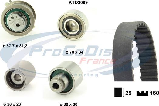 Procodis France KTD3099 - Timing Belt Set car-mod.net