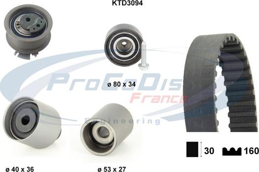 Procodis France KTD3094 - Timing Belt Set car-mod.net