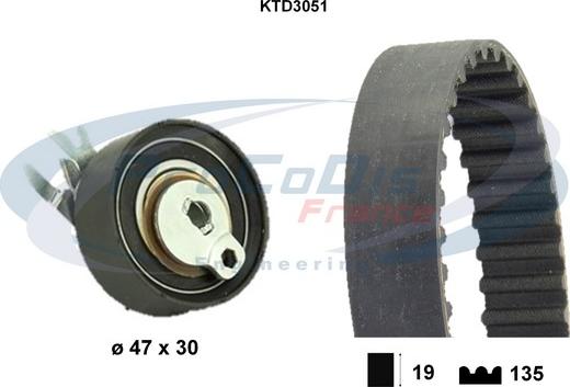 Procodis France KTD3051 - Timing Belt Set car-mod.net