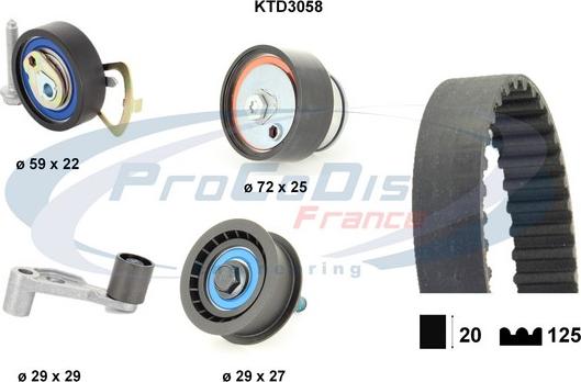 Procodis France KTD3058 - Timing Belt Set car-mod.net