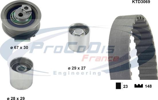 Procodis France KTD3069 - Timing Belt Set car-mod.net