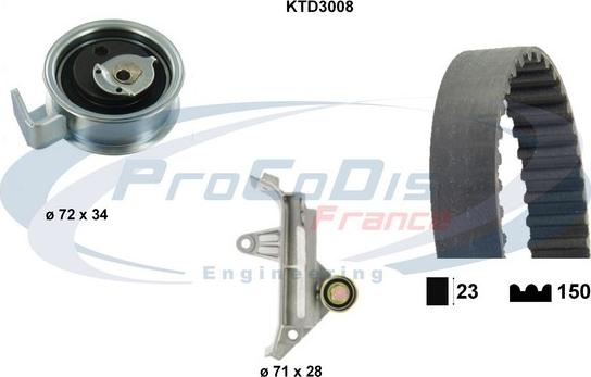 Procodis France KTD3008 - Timing Belt Set car-mod.net