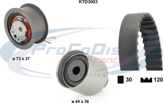 Procodis France KTD3003 - Timing Belt Set car-mod.net