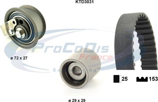 Procodis France KTD3031 - Timing Belt Set car-mod.net