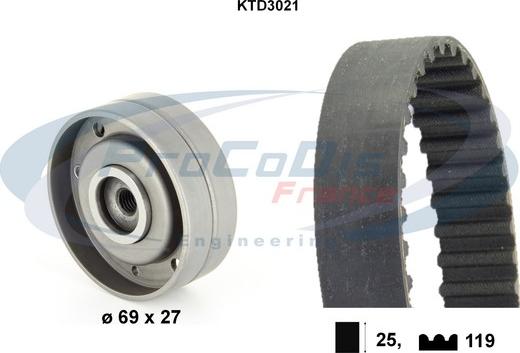 Procodis France KTD3021 - Timing Belt Set car-mod.net