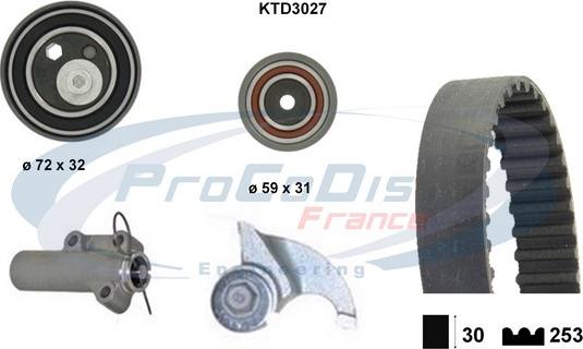 Procodis France KTD3027 - Timing Belt Set car-mod.net