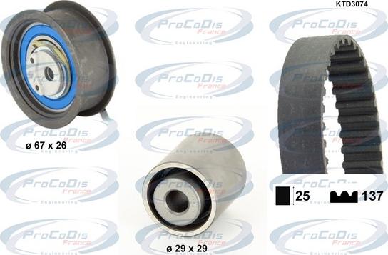 Procodis France KTD3074 - Timing Belt Set car-mod.net