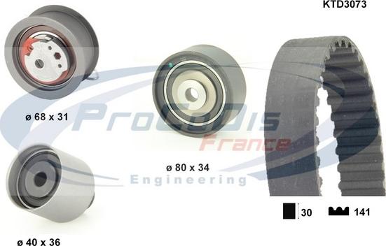 Procodis France KTD3073 - Timing Belt Set car-mod.net