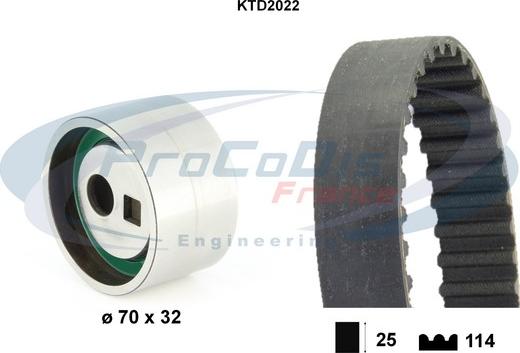 Procodis France KTD2022 - Timing Belt Set car-mod.net