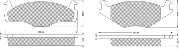 Procodis France PF1053 - Brake Pad Set, disc brake car-mod.net