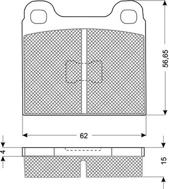 Procodis France PF1016 - Brake Pad Set, disc brake car-mod.net