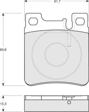 Akebono AN-4380K - Brake Pad Set, disc brake car-mod.net