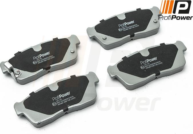 ProfiPower 1B1181 - Brake Pad Set, disc brake car-mod.net