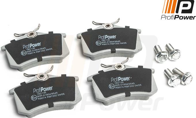 ProfiPower 1B2136 - Brake Pad Set, disc brake car-mod.net