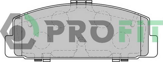 Profit 5000-1721 - Brake Pad Set, disc brake car-mod.net