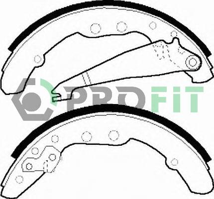 Profit 5001-0409 - Drum Brake Shoe Set car-mod.net