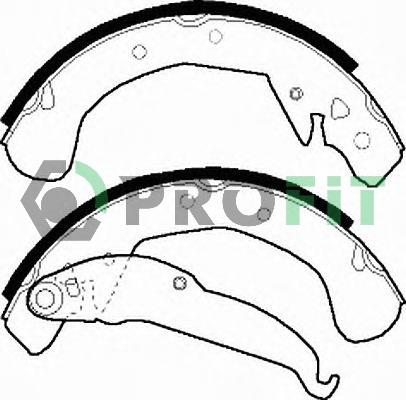 Profit 5001-0545 - Drum Brake Shoe Set car-mod.net