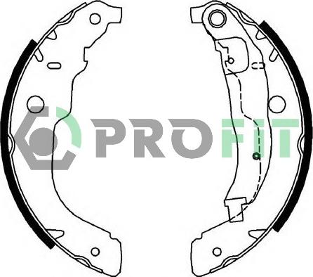 Profit 5001-0694 - Drum Brake Shoe Set car-mod.net