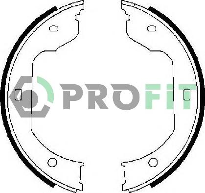 Profit 5001-0668 - Drum Brake Shoe Set car-mod.net