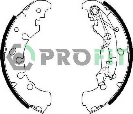 Profit 5001-0681 - Drum Brake Shoe Set car-mod.net
