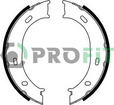 Profit 5001-0624 - Drum Brake Shoe Set car-mod.net