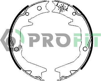 Profit 5001-0011 - Drum Brake Shoe Set car-mod.net