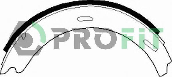 Profit 5001-0196 - Drum Brake Shoe Set car-mod.net