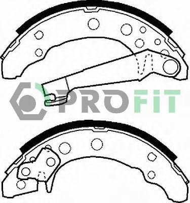 Profit 5001-0191 - Drum Brake Shoe Set car-mod.net