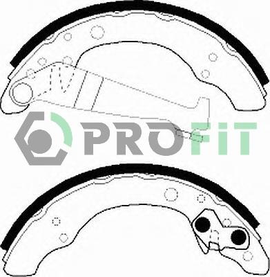 Profit 5001-0150 - Drum Brake Shoe Set car-mod.net