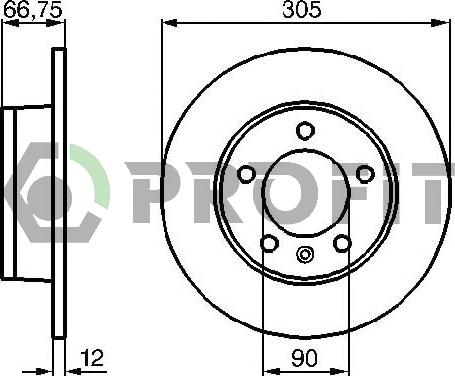 Profit 5010-1272 - Brake Disc car-mod.net