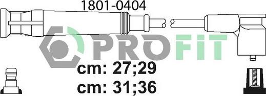 Profit 1801-0404 - Ignition Cable Kit car-mod.net