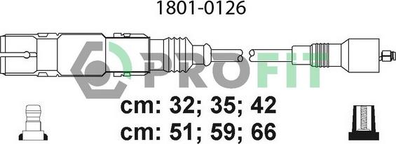 Profit 1801-0126 - Ignition Cable Kit car-mod.net