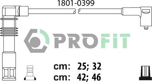 Profit 1801-0399 - Ignition Cable Kit car-mod.net