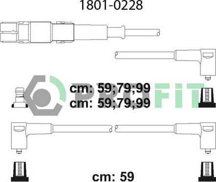 Profit 1801-0228 - Ignition Cable Kit car-mod.net
