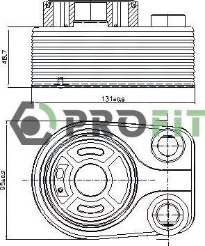 Profit 1745-0030 - Oil Cooler, engine oil car-mod.net
