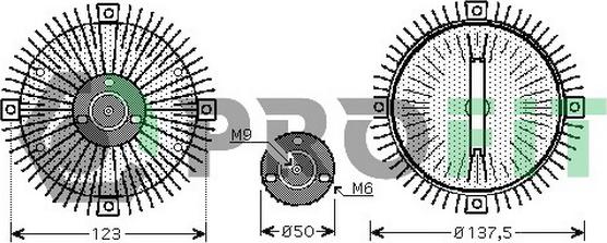 Profit 1720-1013 - Clutch, radiator fan car-mod.net
