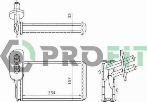 Profit PR 9537N1 - Heat Exchanger, interior heating car-mod.net