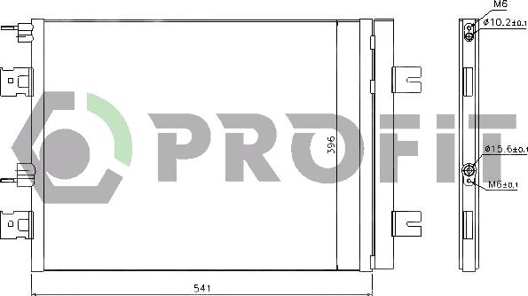 Profit PR 1901C3 - Condenser, air conditioning car-mod.net