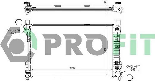 Profit PR 3567A1 - Radiator, engine cooling car-mod.net